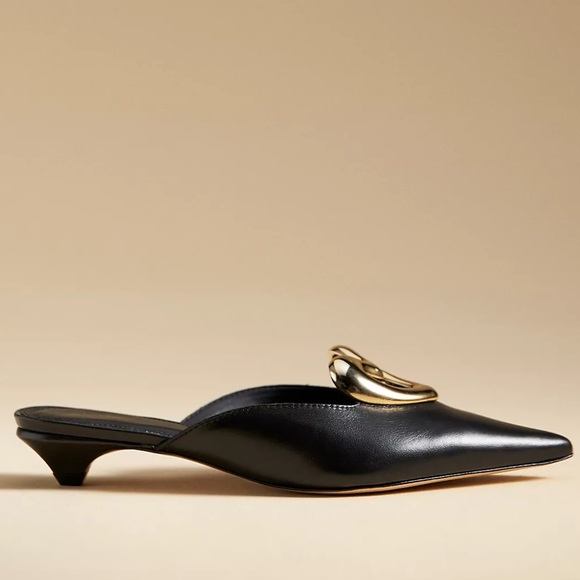 NWT Anthropologie Maeve Heart Mule Heels - Picture 2 of 8